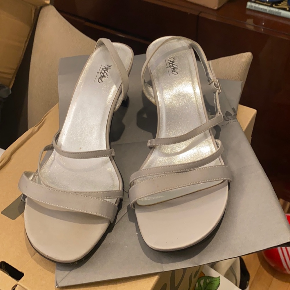 Satin sandals size 11